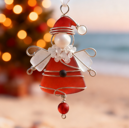 🎄 Early Christmas Deal — Save Up to 30%! — Handcrafted Sea Glass Christmas Ornament