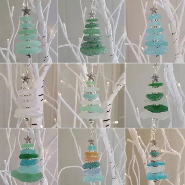 Sea Glass Christmas Tree Ornament