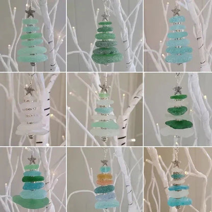 Sea Glass Christmas Tree Ornament