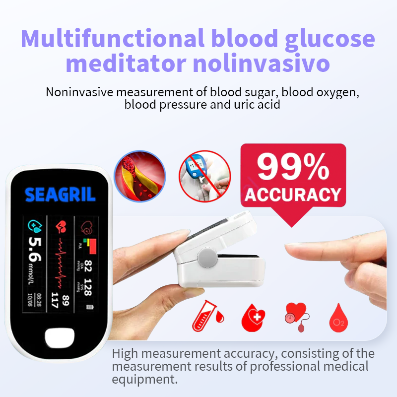 SEAGRIL® Advanced Non-Invasive GlucoseMonitor-99.9% Accuracy + No Finger Pricks✅TGA Approved