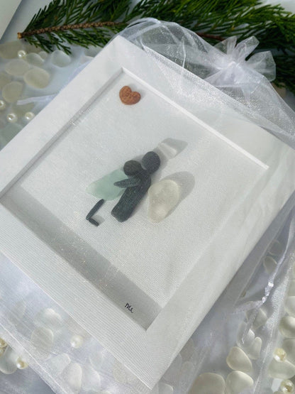 🎁2022💘Memorial Gift Sorry for your loss Gift Sea Glass Art Sympathy Gift