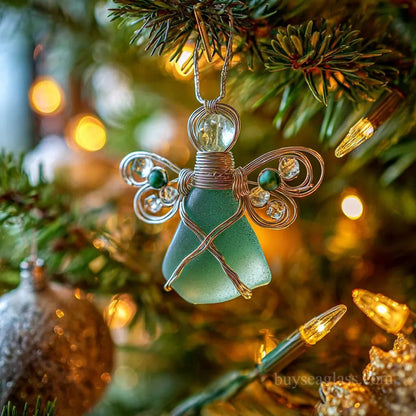 🌊Handmade Sea Glass Angel Ornament(Buy 6 Free Shipping Now)