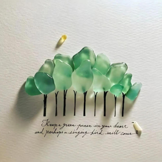 Sea Glass Forest And Bird Come From The Heart